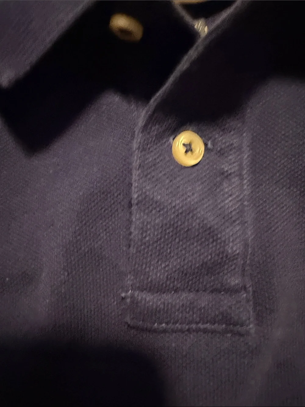Ralph Lauren Navy Long-Sleeve Polo with Yellow Logo & Sleeve Patch - Kids